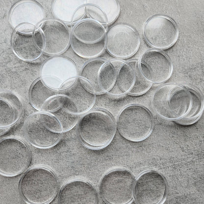 38mm plastic disc, clear