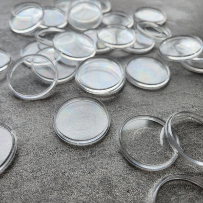 38mm plastic disc, clear