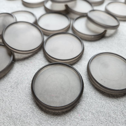 38mm plastic disc, frosted grey