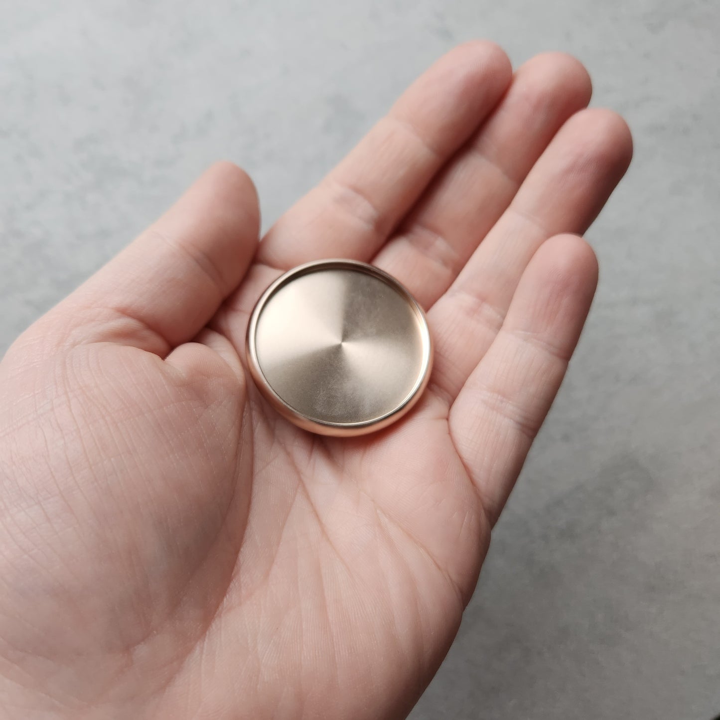 38mm metalt disc, rosegold