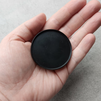 54mm plastic disc, black