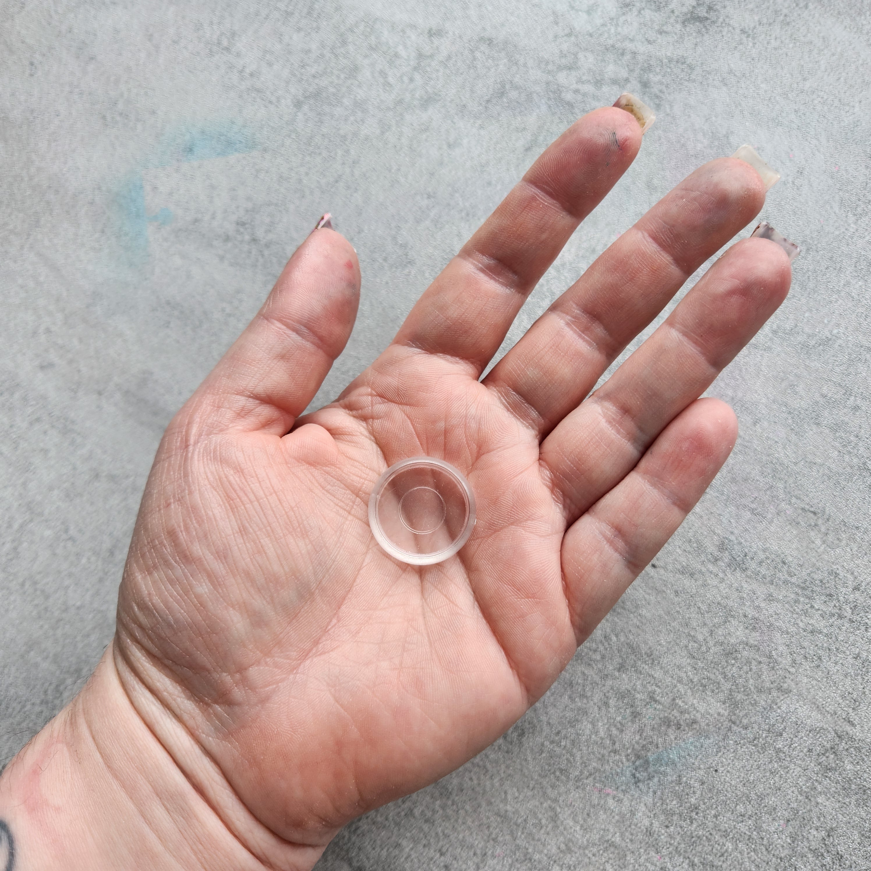 24mm plastic disc, frosted