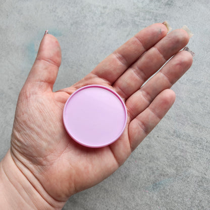 54mm plastic disc, pink