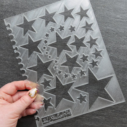 Stars Stencil - Extra Large, number 157