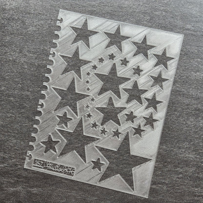 Stars Stencil - Extra Large, number 157