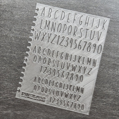 Slim Font Stencil - Extra Large, number 161