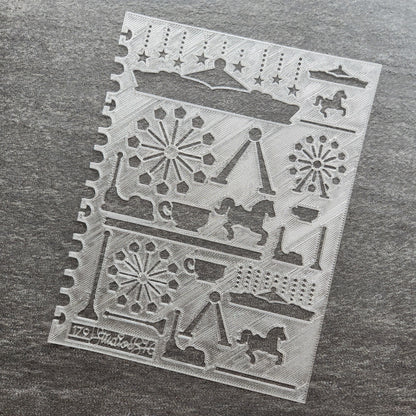 Amusement rides Stencil - Extra Large, number 179