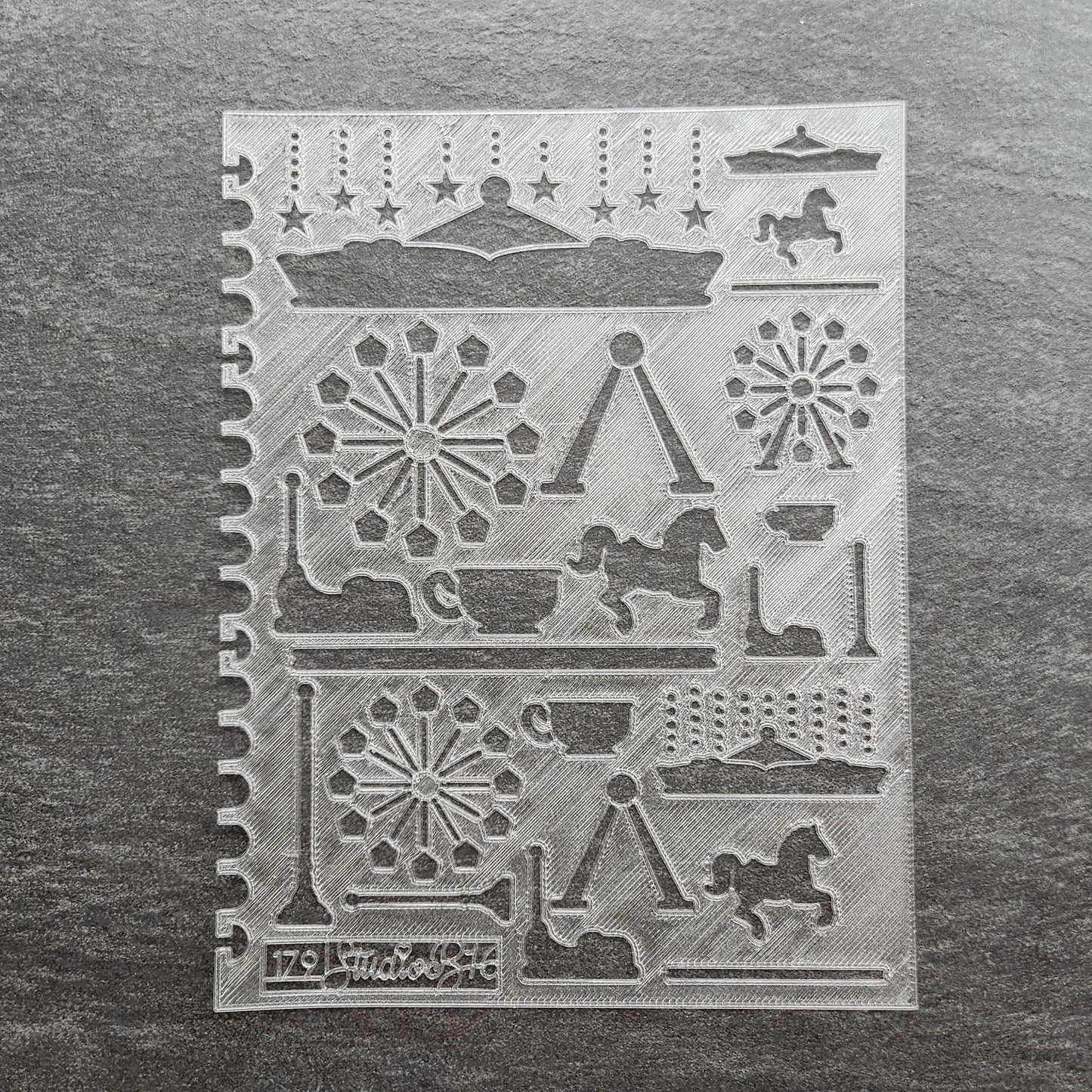 Amusement rides Stencil - Extra Large, number 179