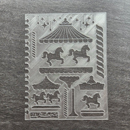 Carousel Stencil - Extra Large, number 178