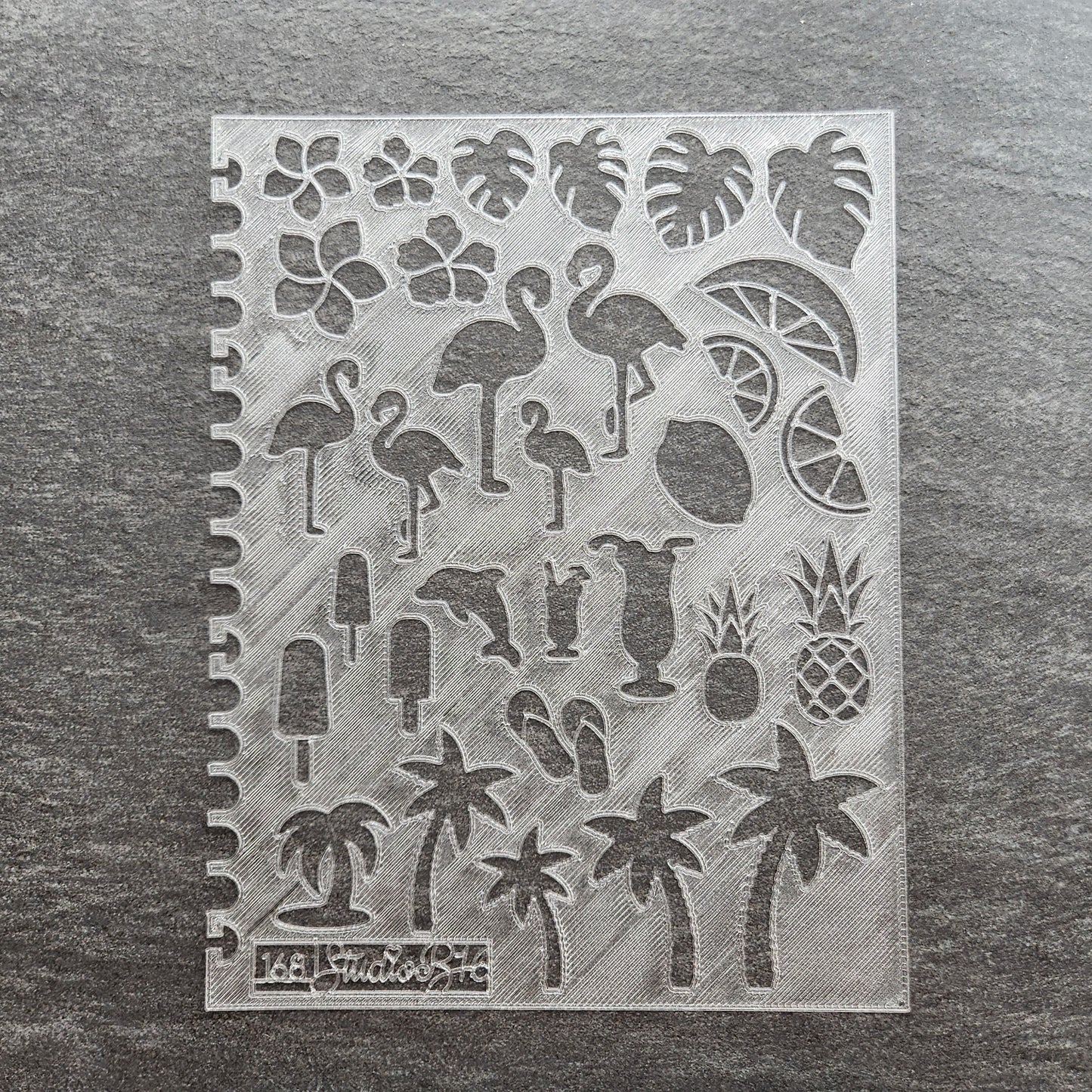 Tropical Stencil - Extra Large, number 168