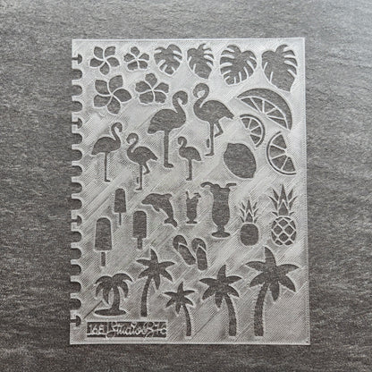 Tropical Stencil - Extra Large, number 168