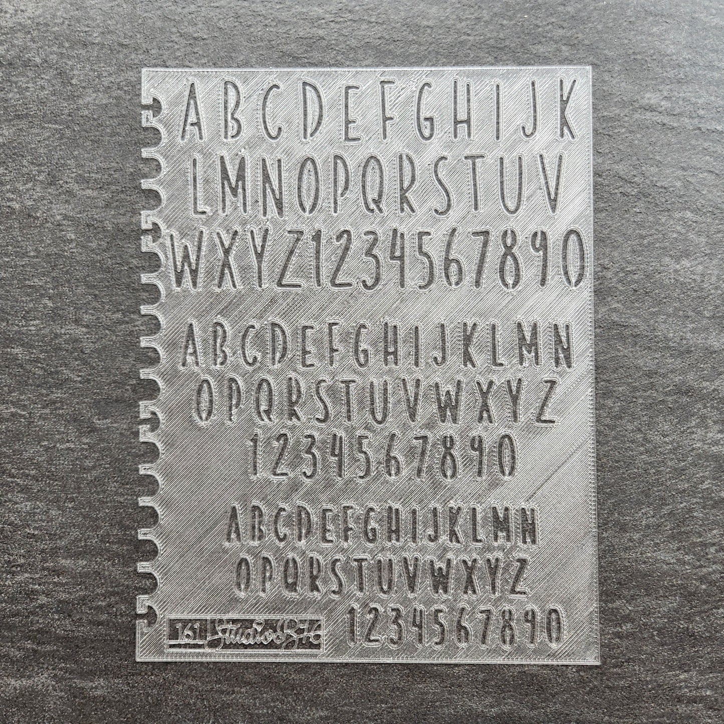 Slim Font Stencil - Extra Large, number 161