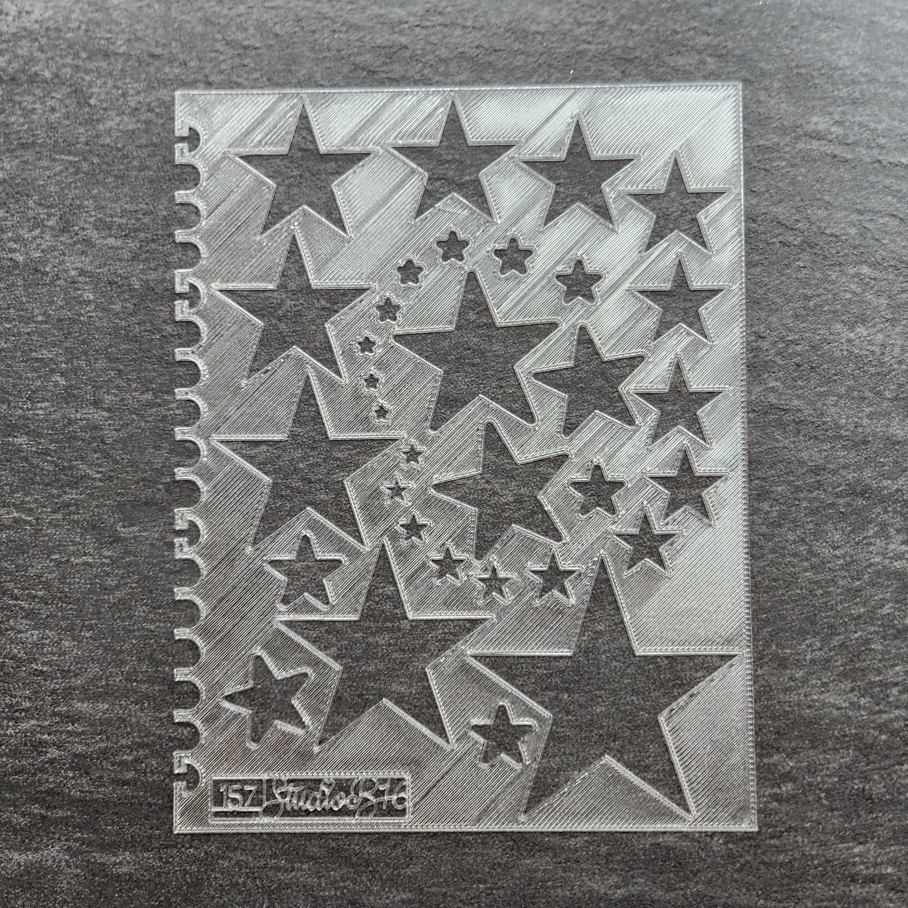 Stars Stencil - Extra Large, number 157