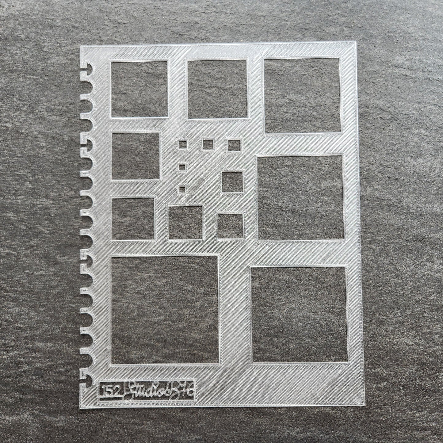 Squares Stencil - Extra Large, number 152