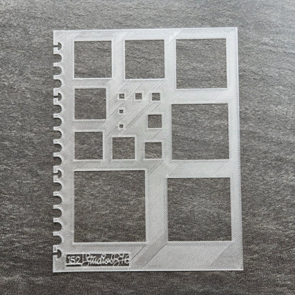 Squares Stencil - Extra Large, number 152