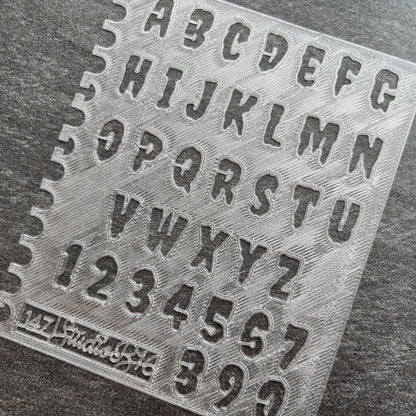 Scary Font Stencil - Large, number 147