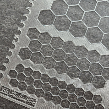 Hexagon patterns Stencil - Extra Large, number 155