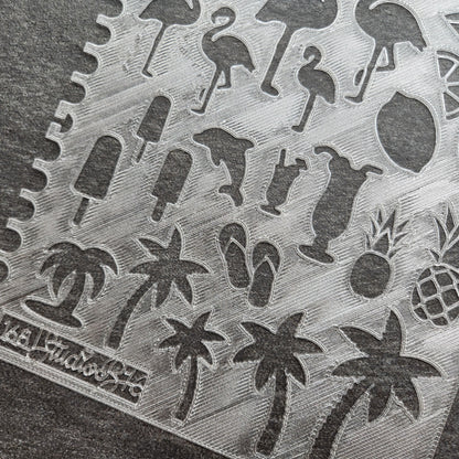 Tropical Stencil - Extra Large, number 168