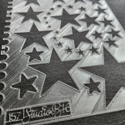 Stars Stencil - Extra Large, number 157