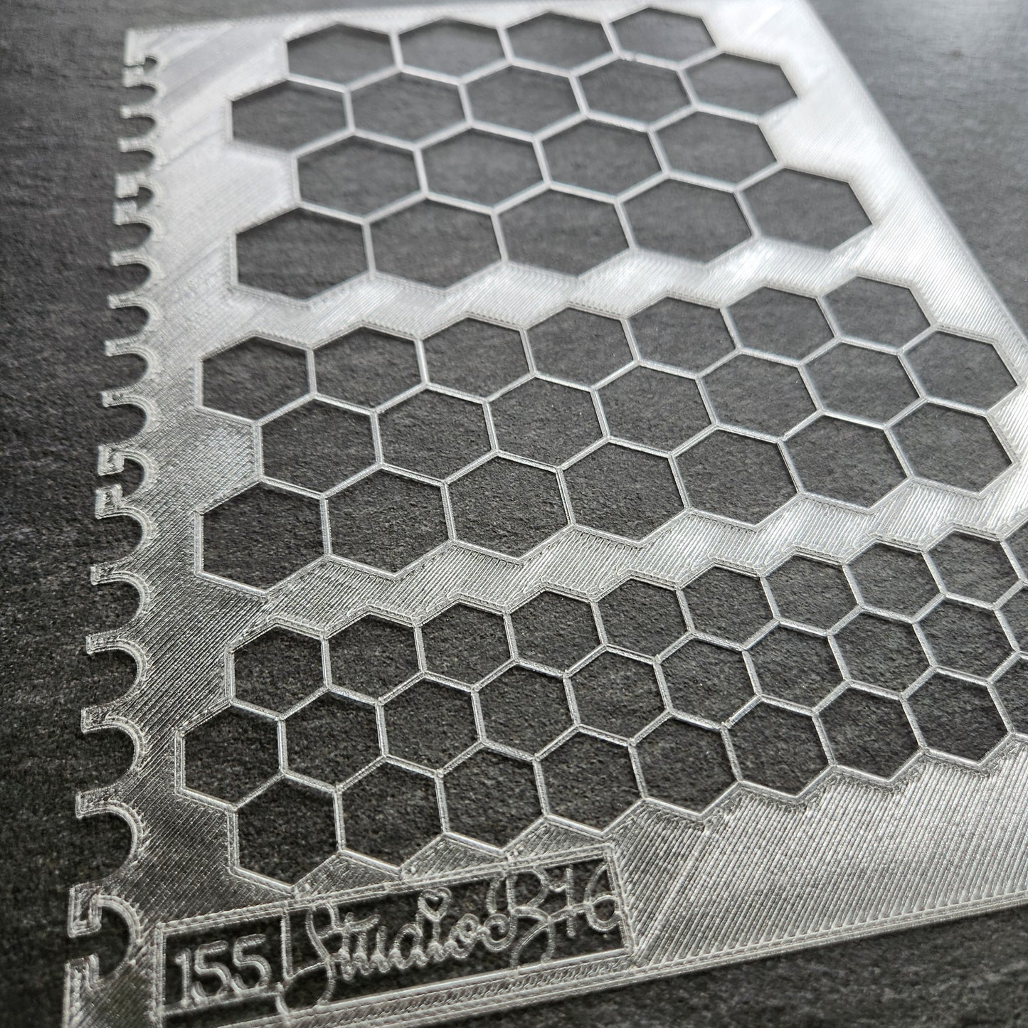 Hexagon patterns Stencil - Extra Large, number 155