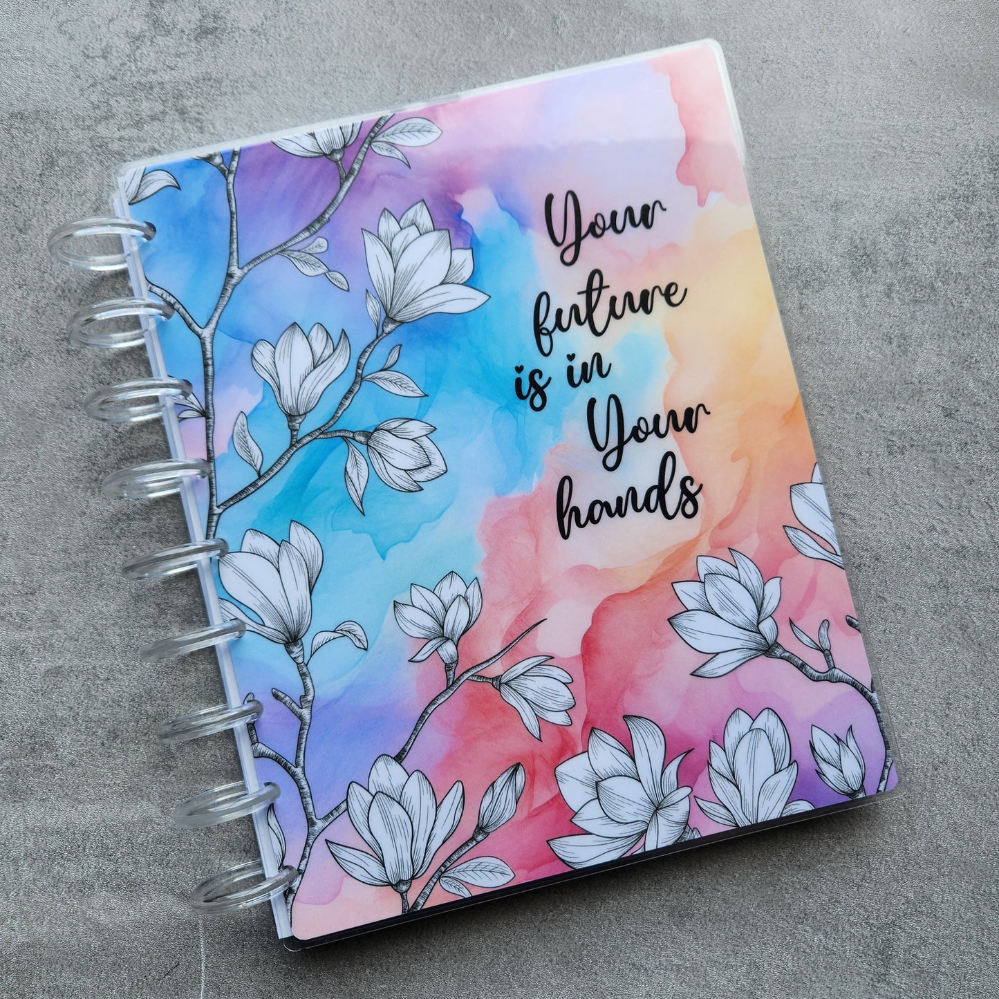 2025 Planner Cover, Pastel ink, Classic Size