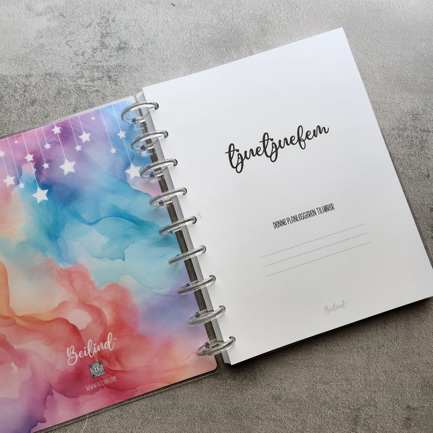 2025 Planner Cover, Pastel ink, Classic Size