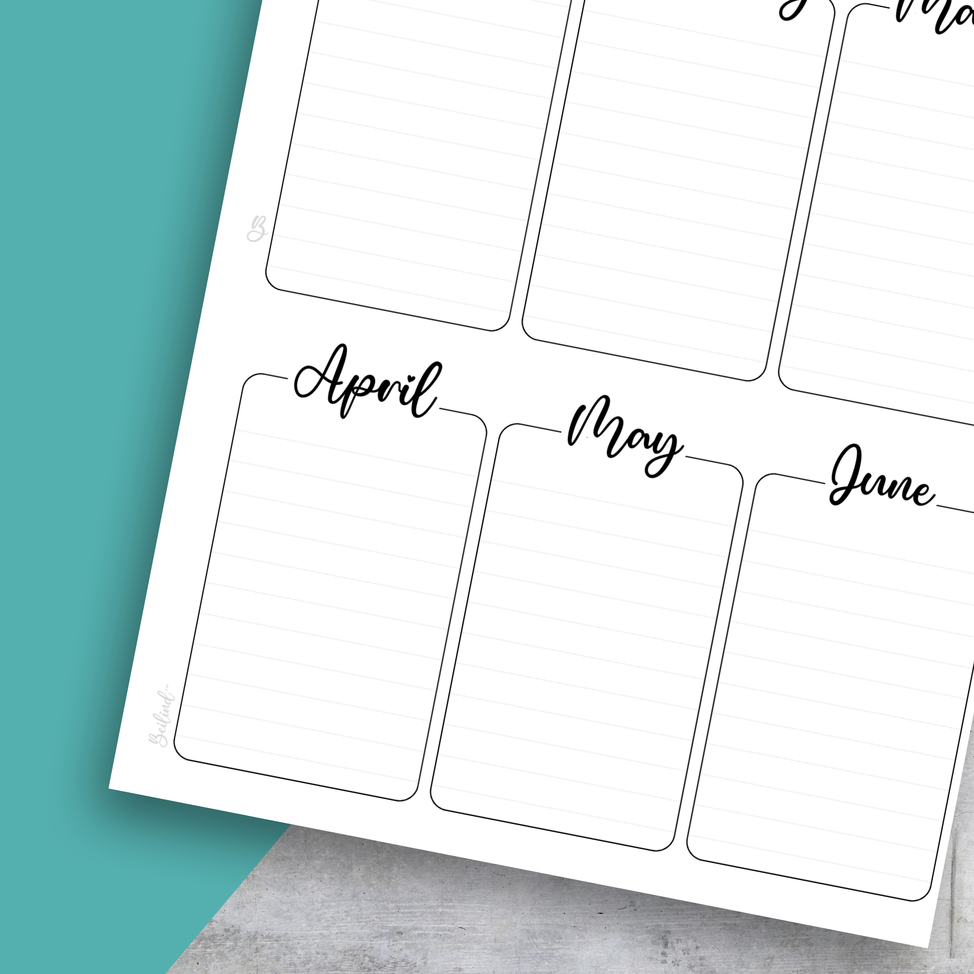 Birthday Tracker, Classic Size Insert