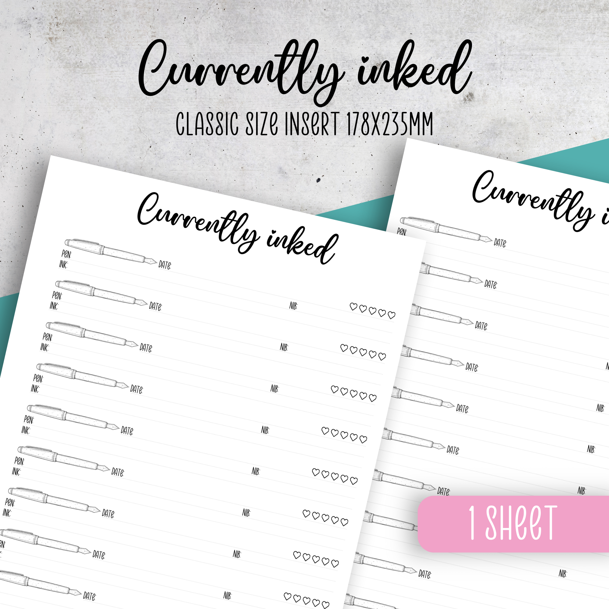 Currently Inked Insert