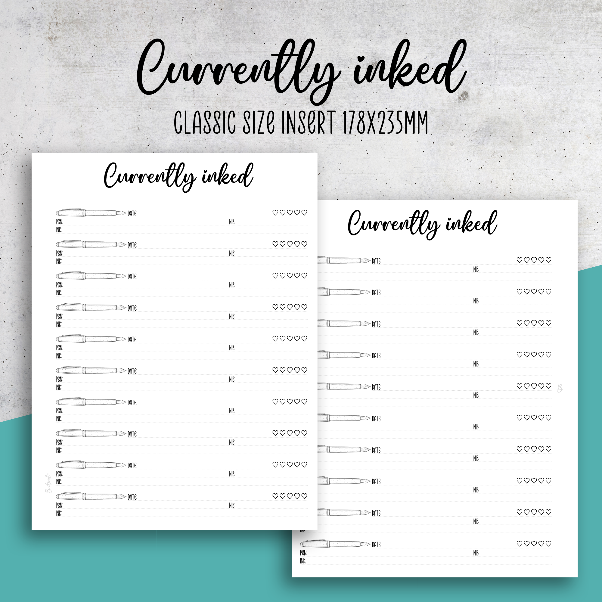 Currently Inked Insert