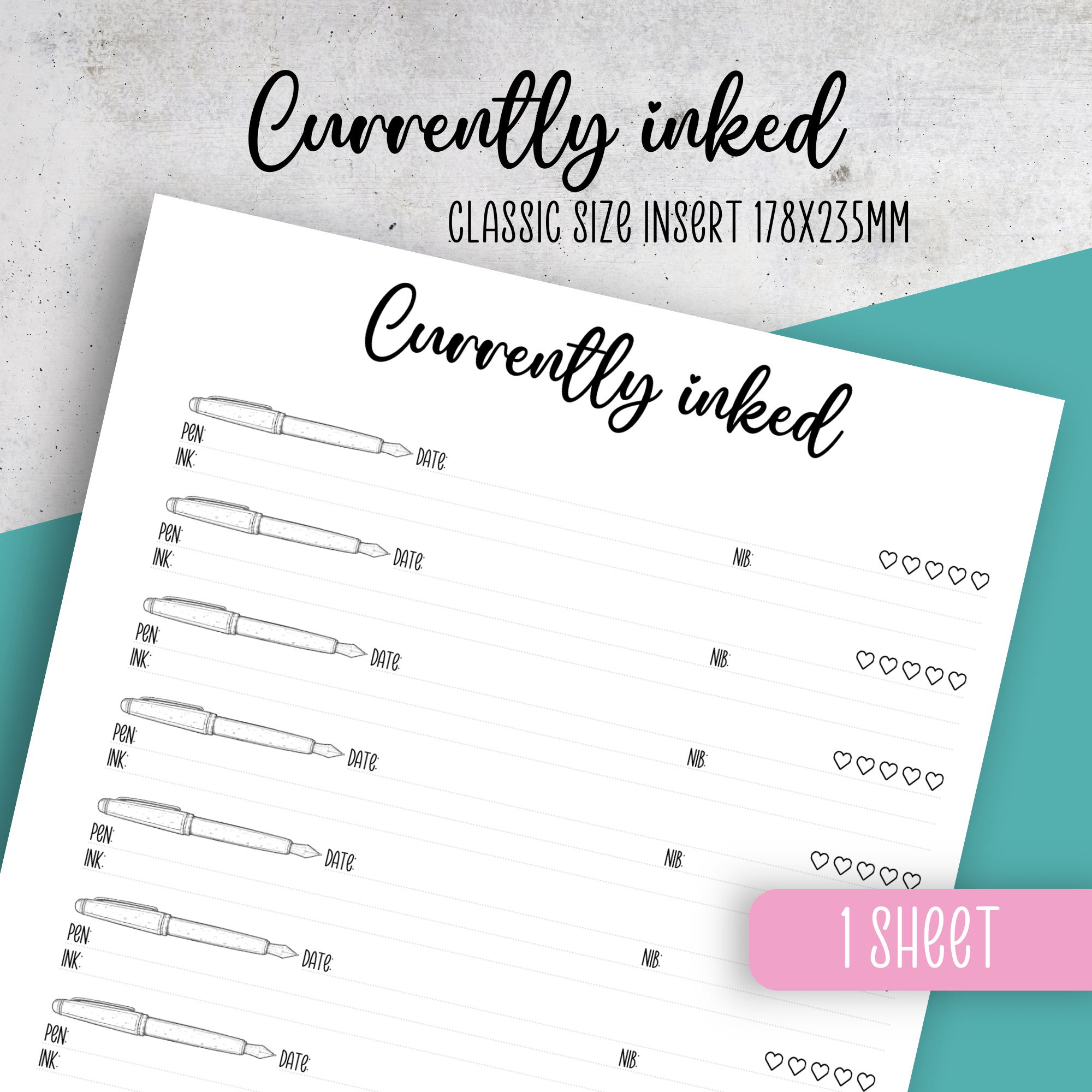 Currently Inked Insert