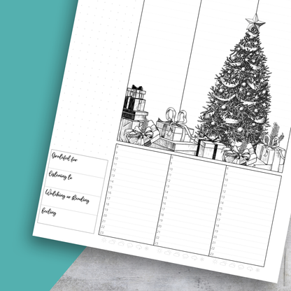 December 2024 Coloring, Classic Size Planner Insert