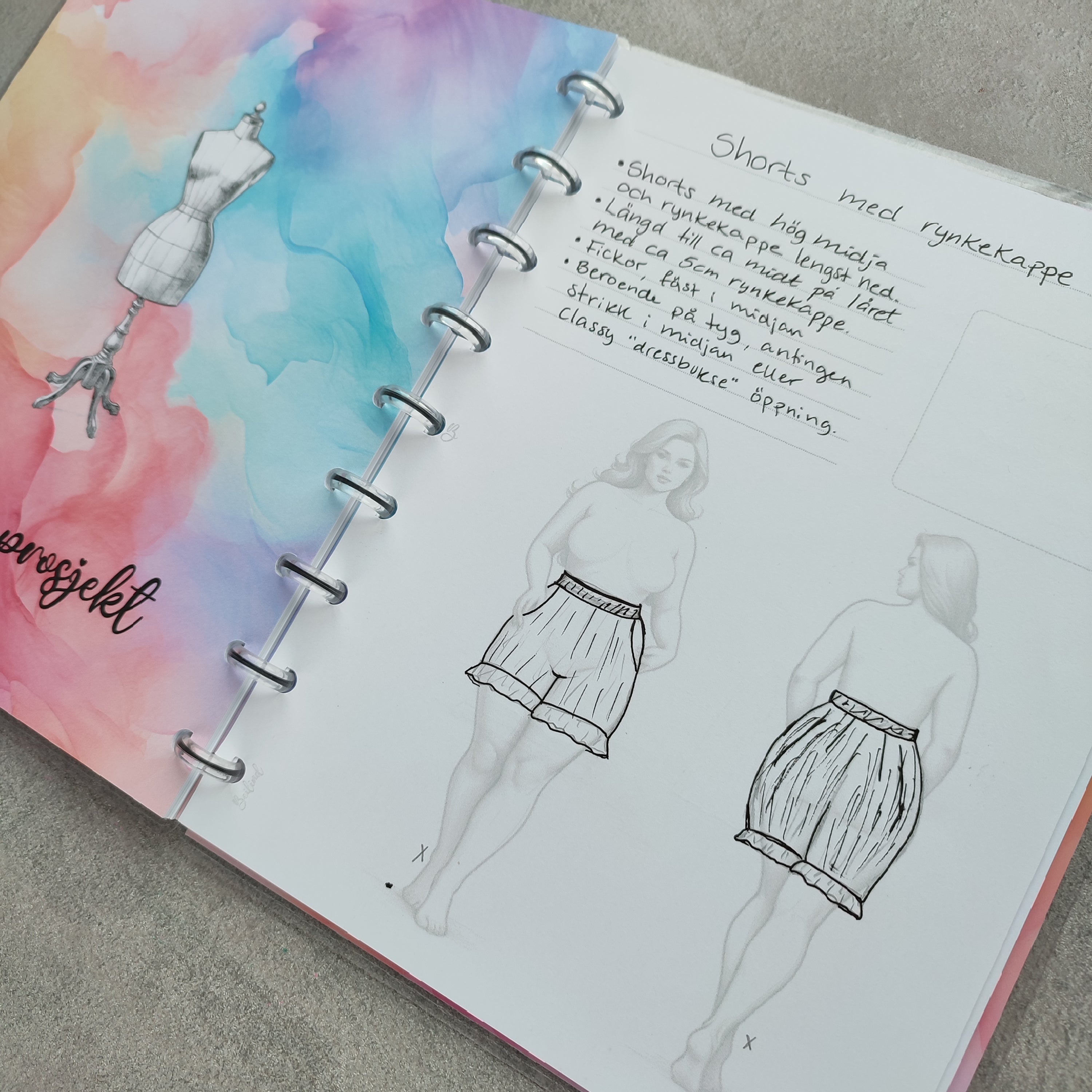 My Sewing Projects, Pastel Ink