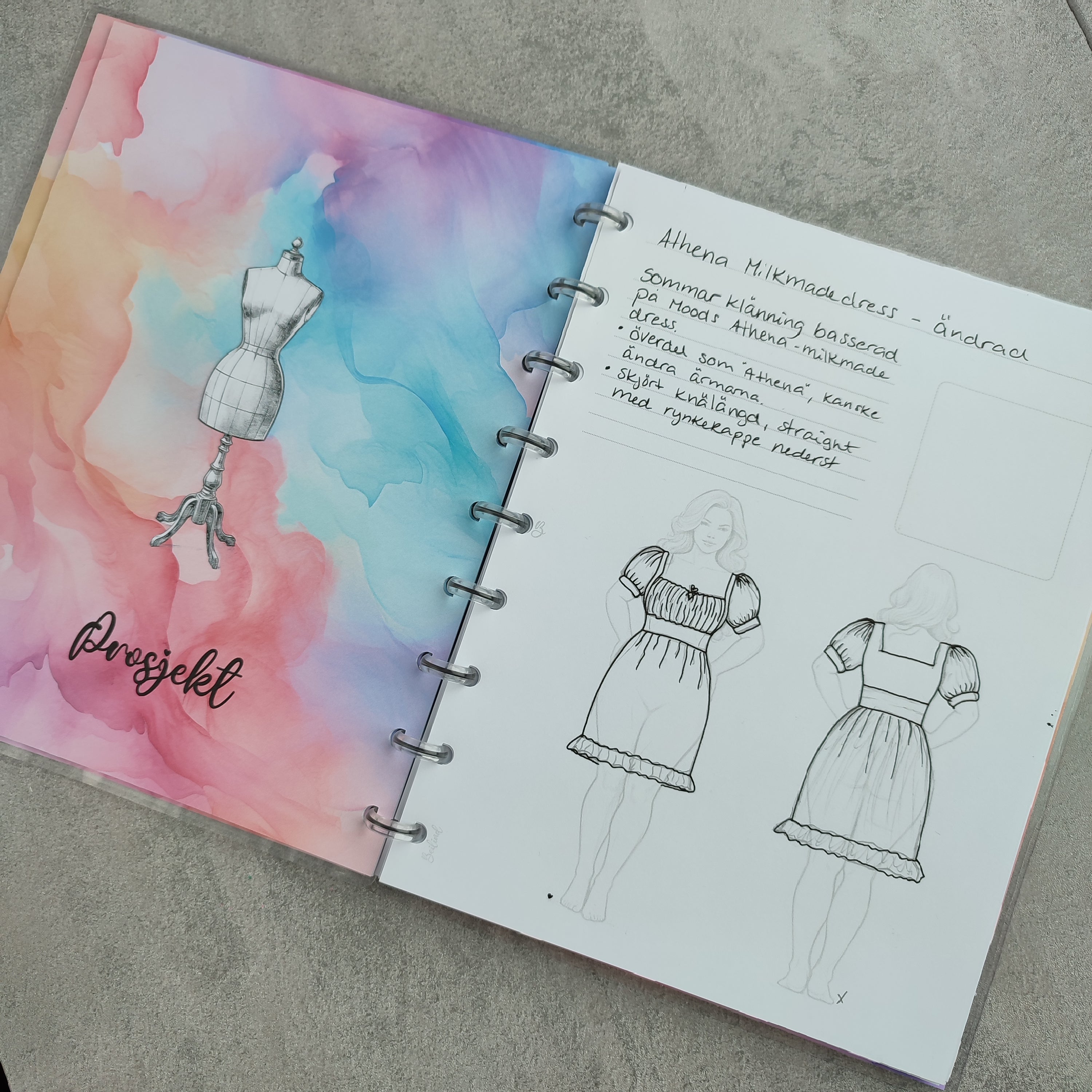My Sewing Projects, Pastel Ink