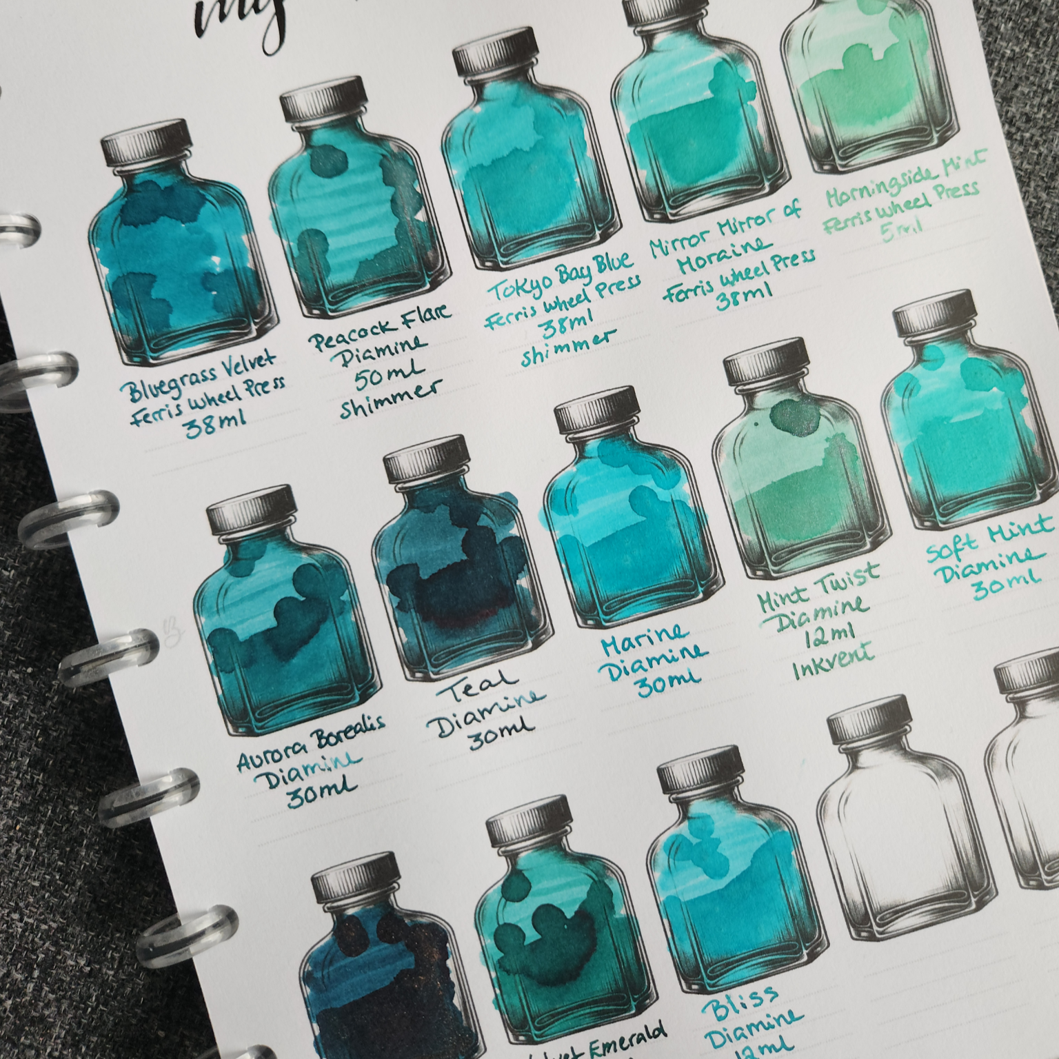 Ink Swatches No. 1 - Insert