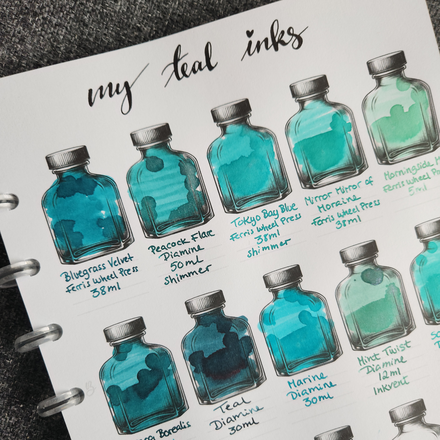 Ink Swatches No. 1 - Insert