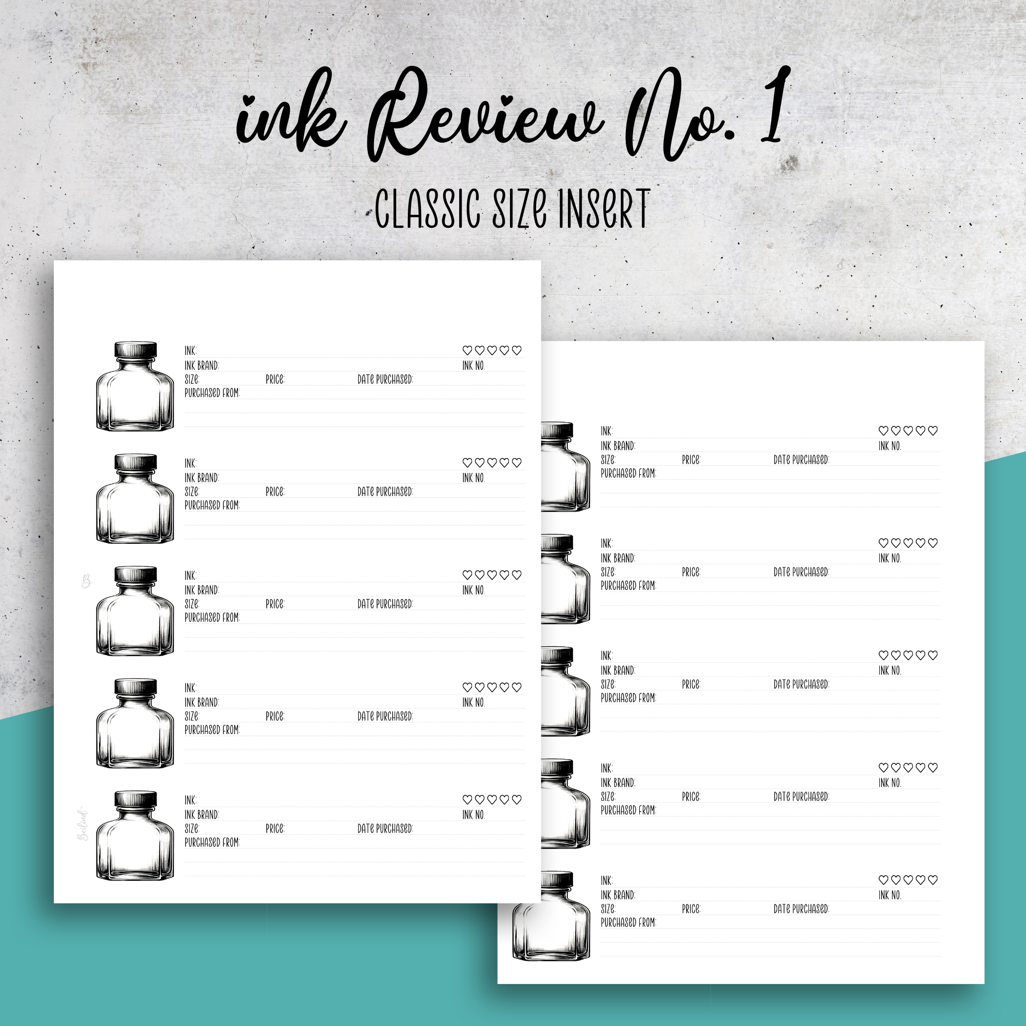 Ink Review No. 1 Insert