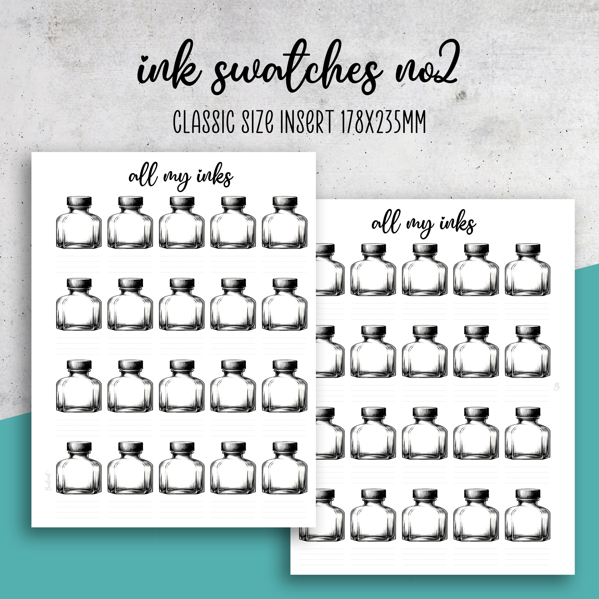 Ink Swatches No.2 with Headers Bundle