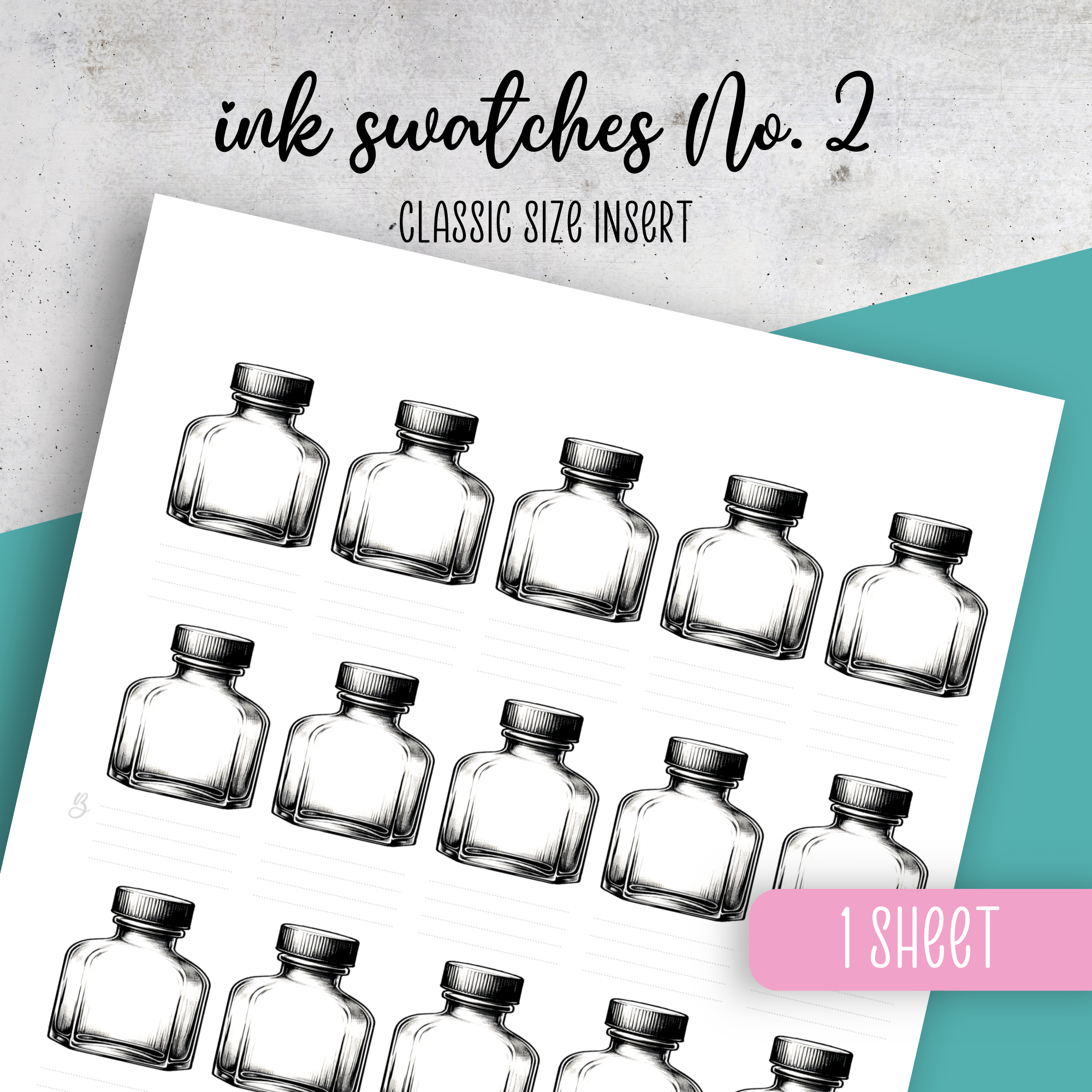 Ink Swatches No. 2 Insert