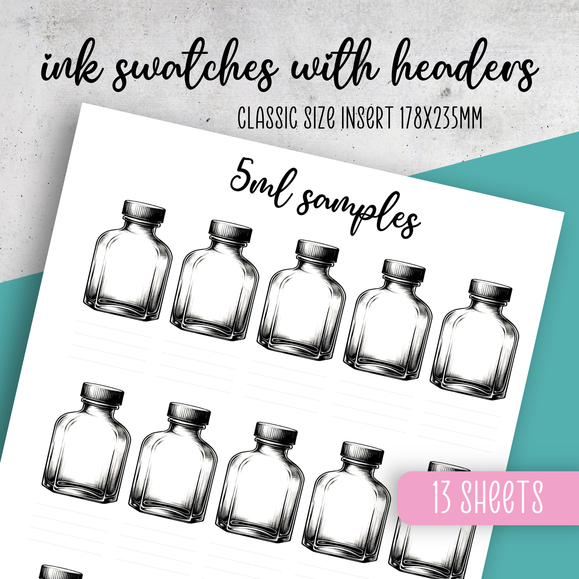 Ink Swatches No.1 with Headers Bundle