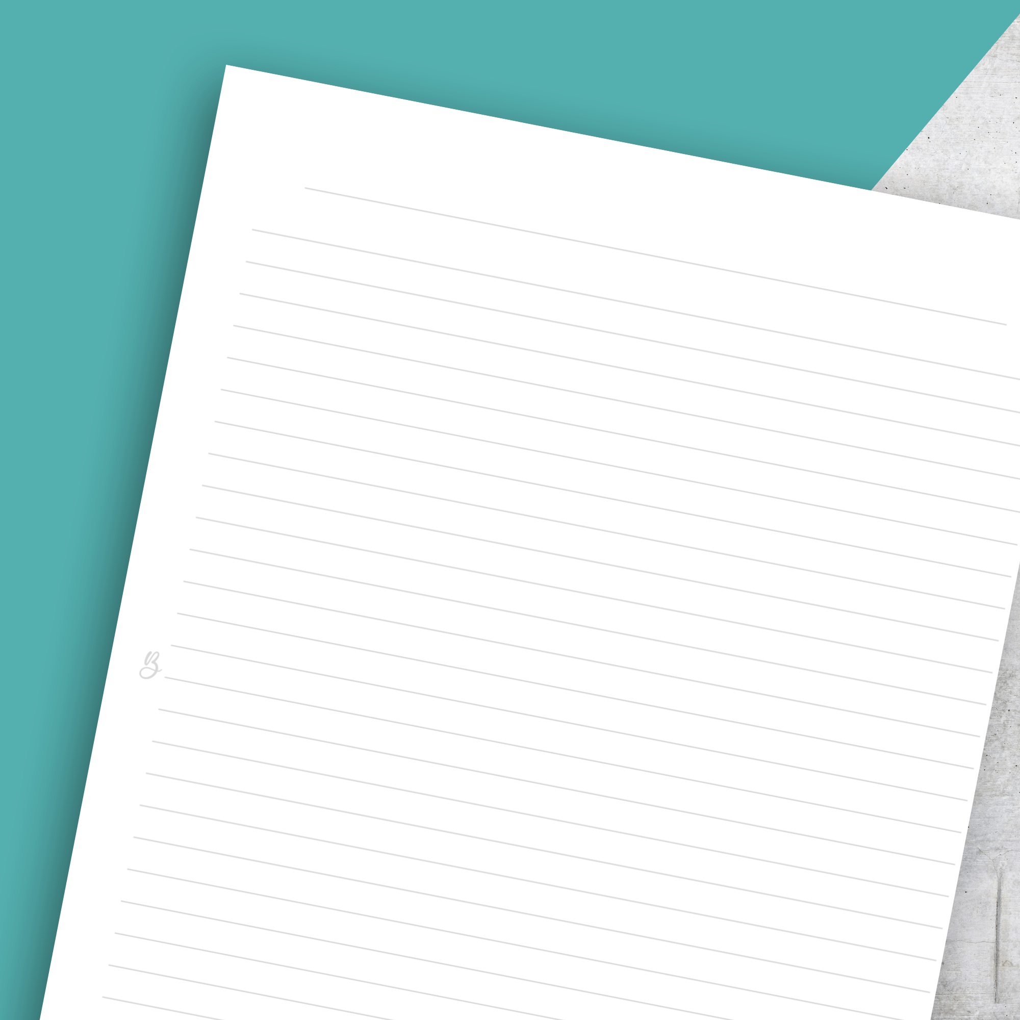 Lined Note Page No1, Classic Size Insert