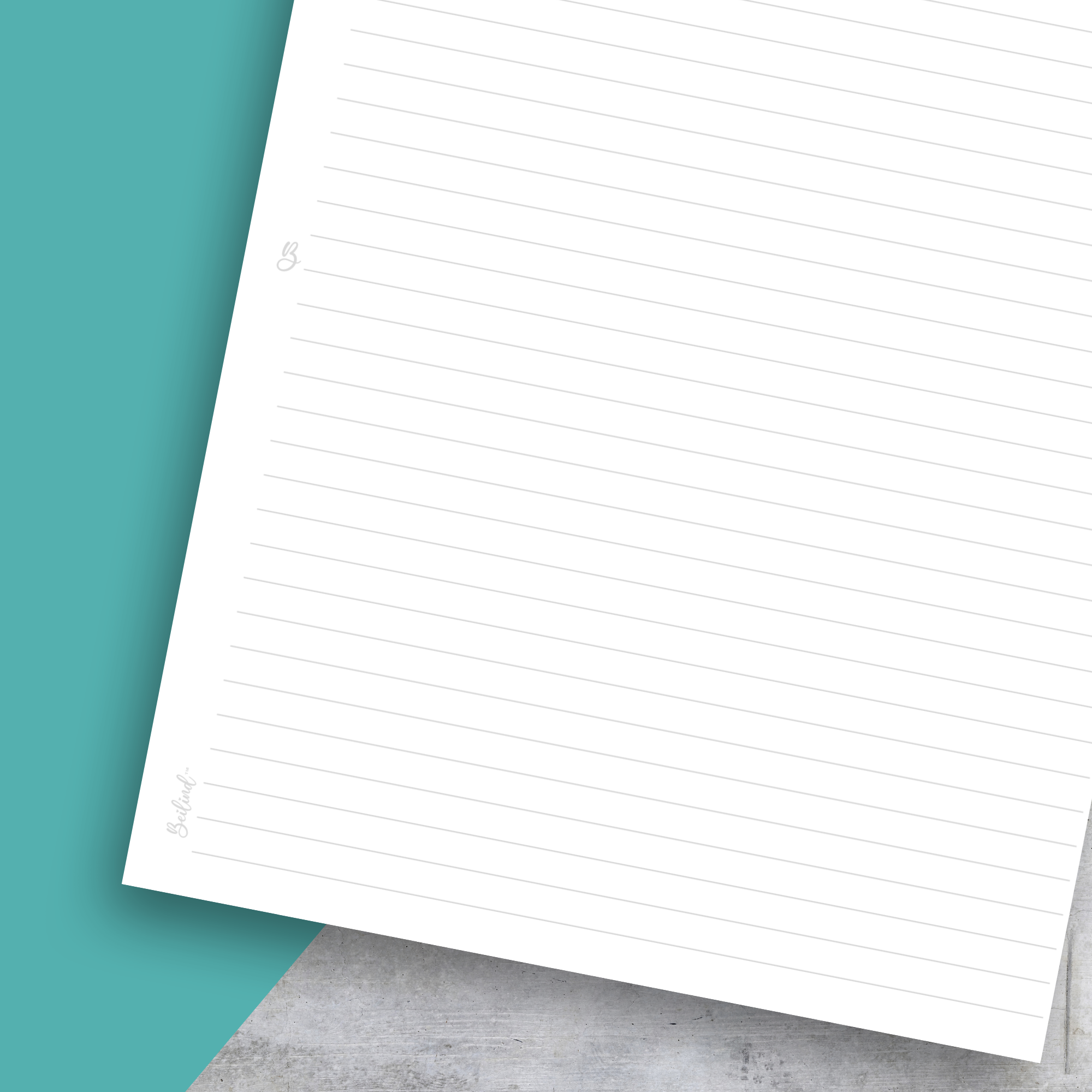 Lined Note Page No1, Classic Size Insert