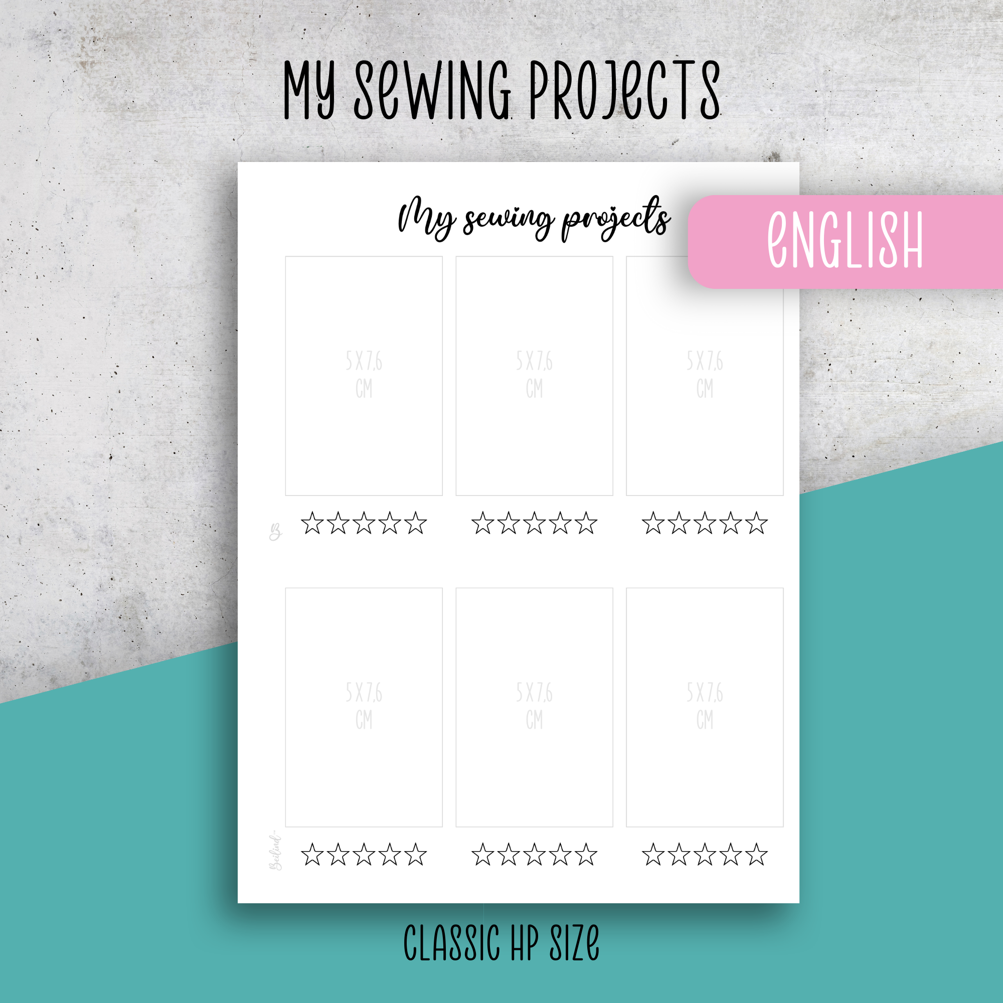 My sewing projects, Classic Size Insert