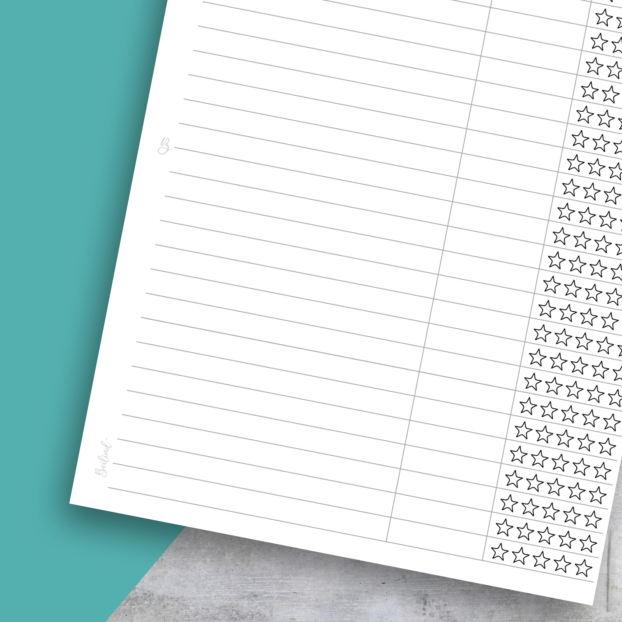 Tv Show Tracker No 1, Classic Size Insert