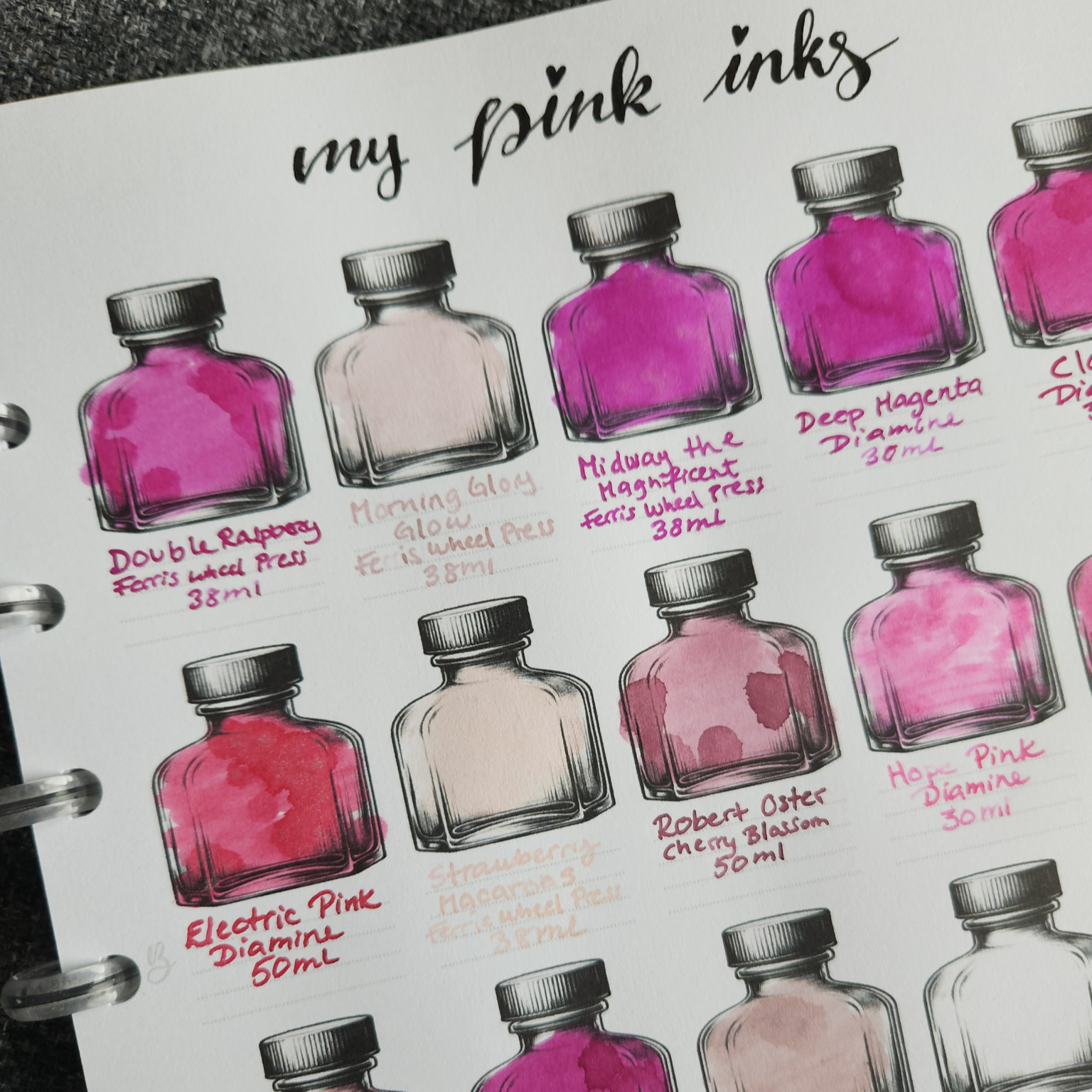 Ink Swatches No. 2 Insert