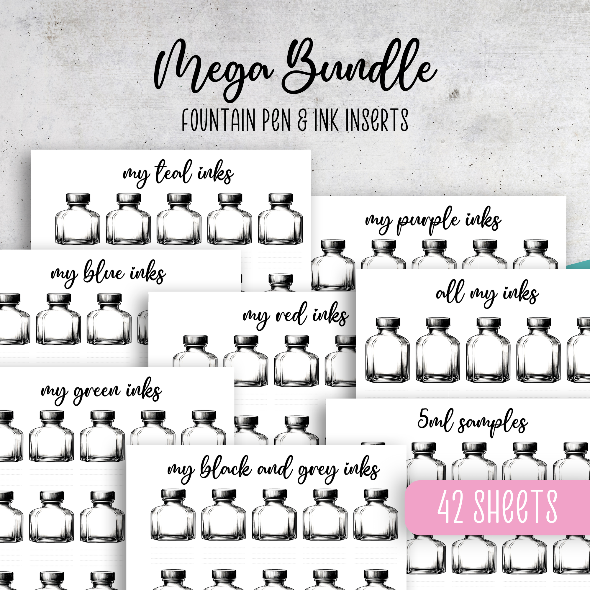 Fountain Pen & Ink Inserts MEGA Bundle