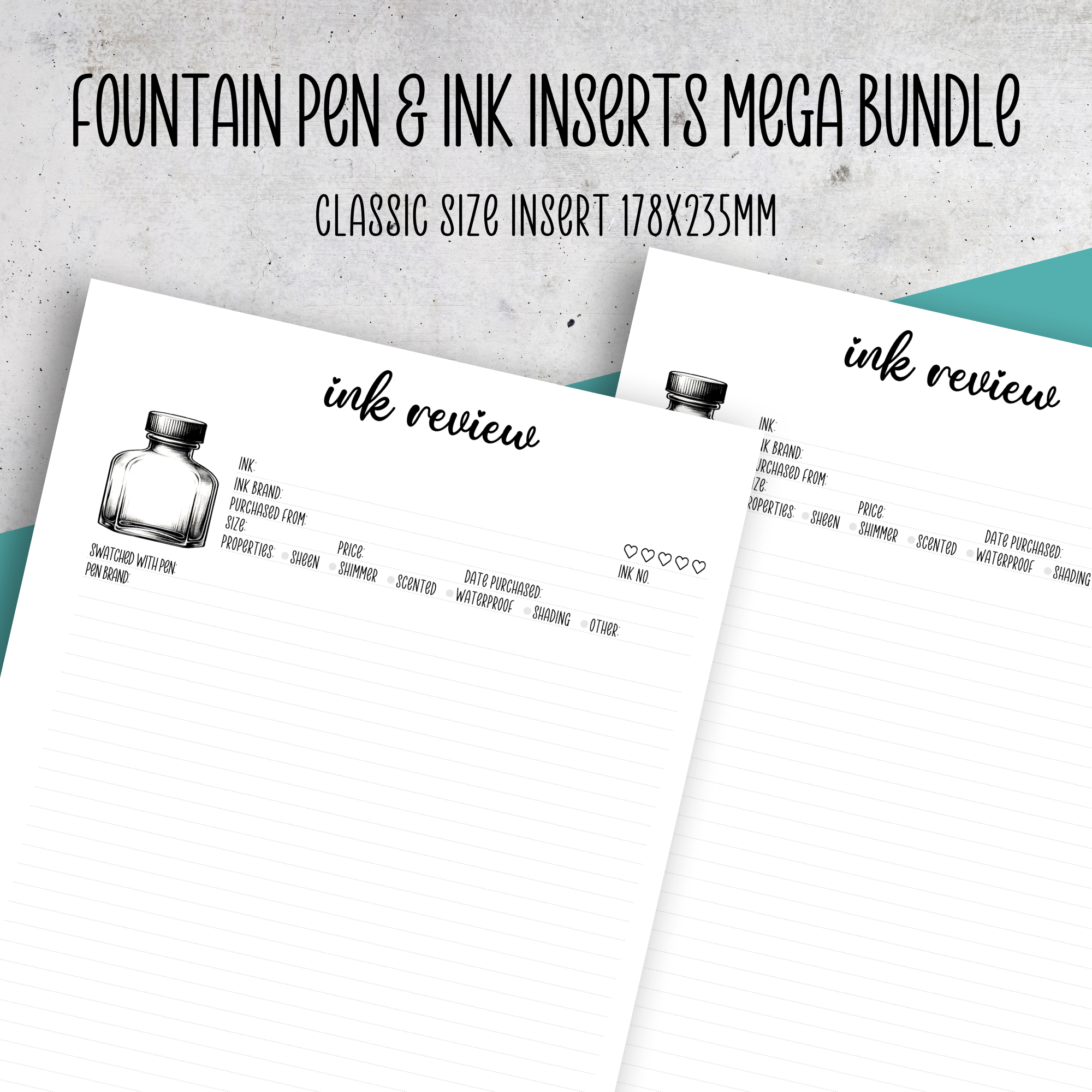 Fountain Pen & Ink Inserts MEGA Bundle