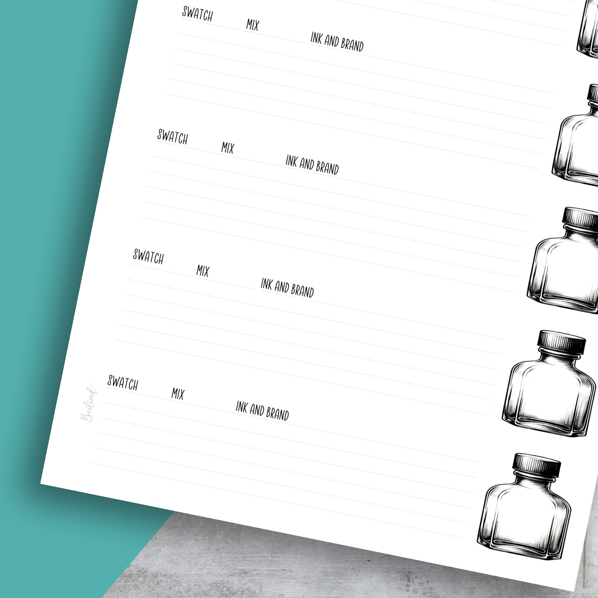 My Ink Recepies Insert