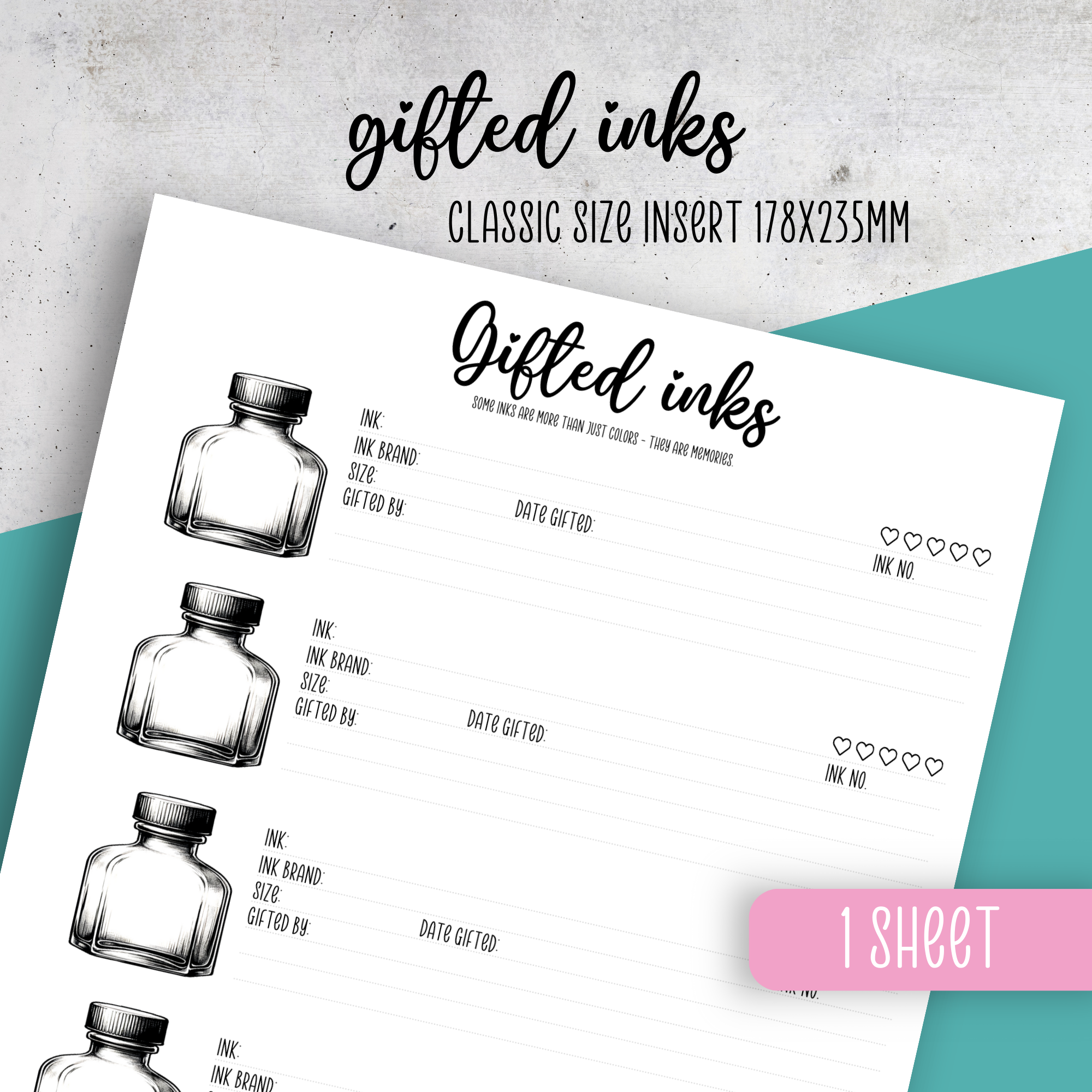 Gifted Inks Insert