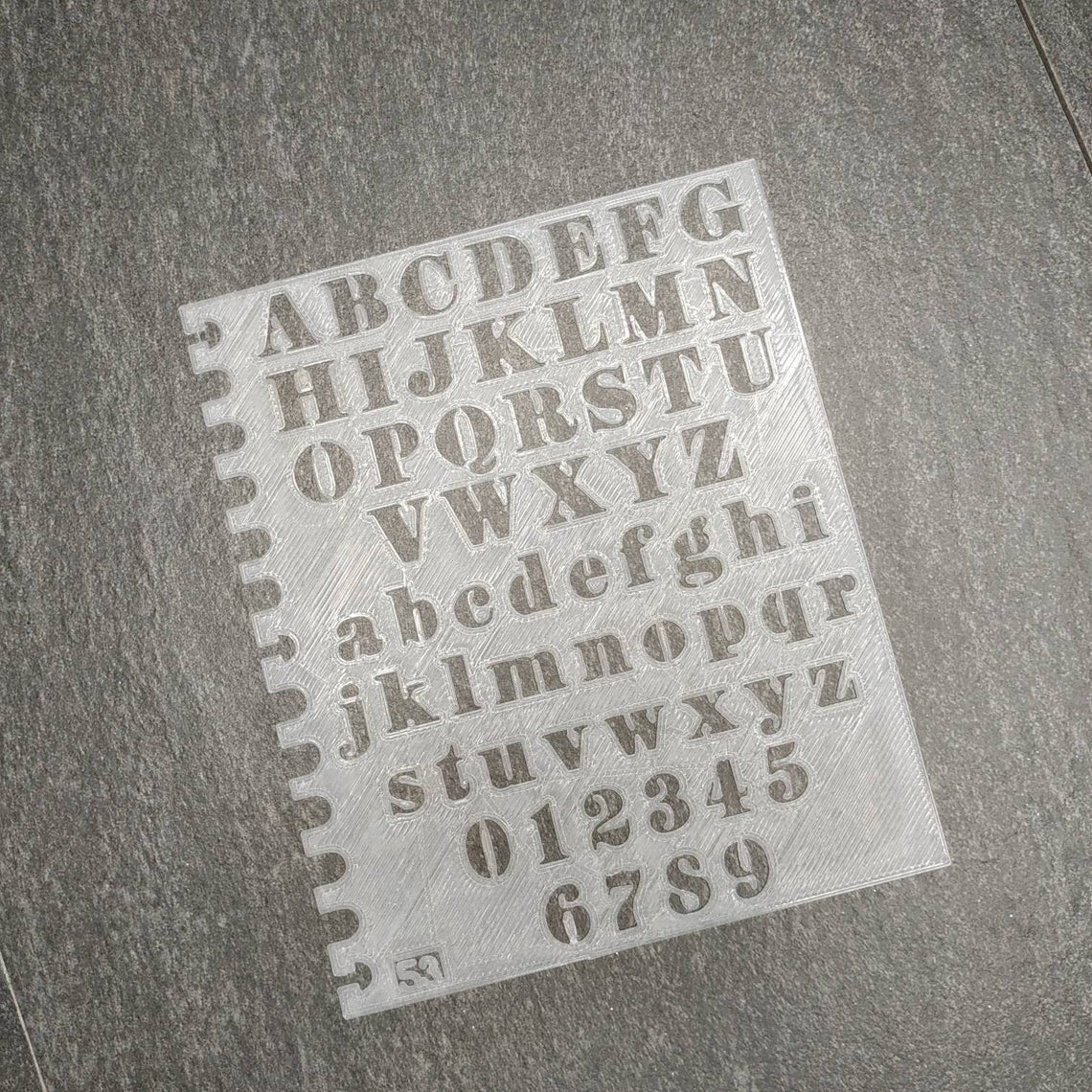 Classy Font Stencil - Large, number 53