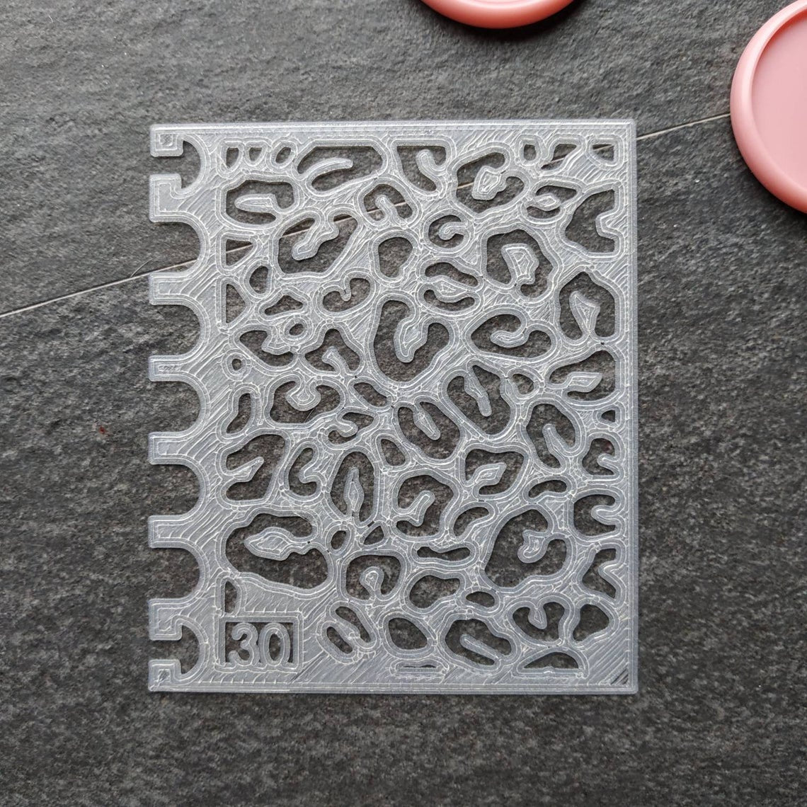 Leopard pattern Stencil - Small, number 30